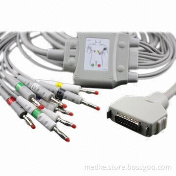 Fukuda Denshi 10 leads EKG cable banana